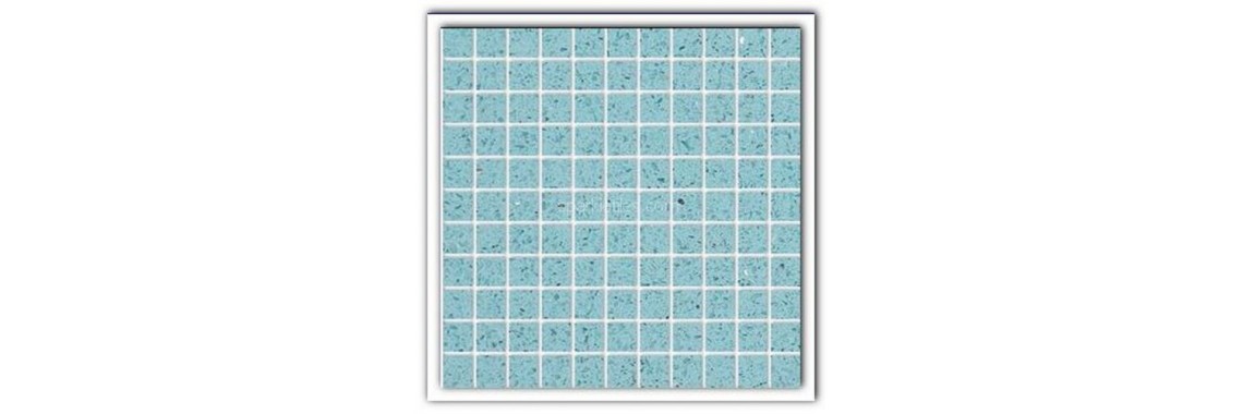 Aquamarine quartz stone tiles