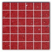 Gulfstone Quartz Ruby red sparkly mirror tile in 4.7x4.7cm Gulfstone Quartz Ruby red sparkly mirror tile in 4.7x4.7cm