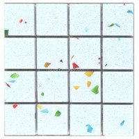 Gulfstone Quartz Tutti Frutti sparkly mirror tile in 2.5x2.5cm Gulfstone Quartz Tutti Frutti sparkly mirror tile in 2.5x2.5cm